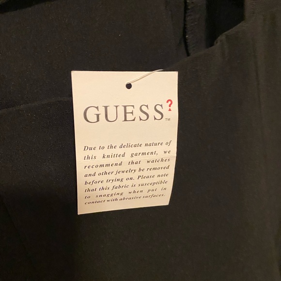 🆕 Guess Little Black Dress Mesh Sleeves - Picture 5 of 5